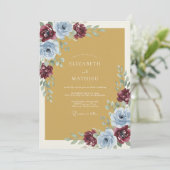 Mustard Yellow Striking Autumnal Wedding 招待状 (スタンド正面)