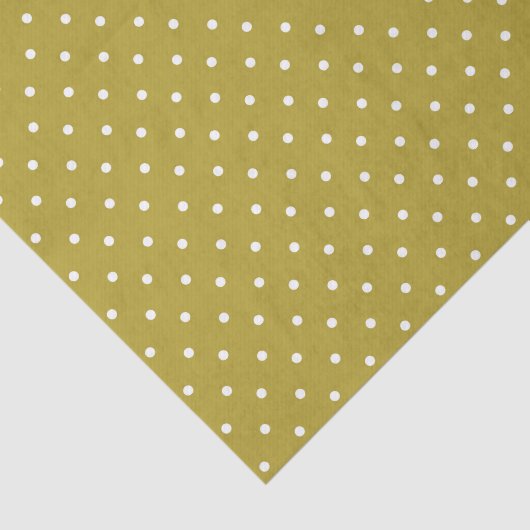  Mustard yellow white polka dots pattern  薄葉紙 (詳細)