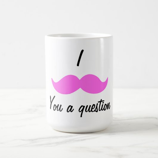 mustash、Iの質問 コーヒーマグカップ (中央)