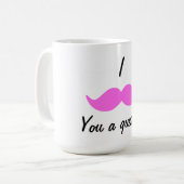 mustash、Iの質問 コーヒーマグカップ (正面左)