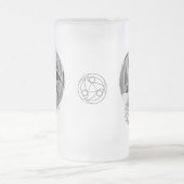 Musteleilaはマグを曇らしました フロストグラスビールジョッキ (中央)