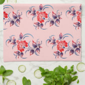 Muster aus Blumen キッチンタオル (折り畳み)