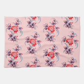 Muster aus Blumen キッチンタオル (横)