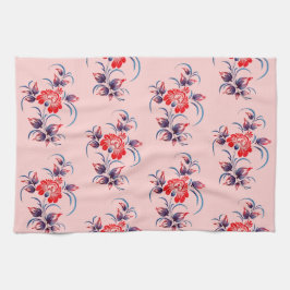 Muster aus Blumen キッチンタオル