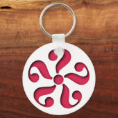 Muster Fragezeichenパターンの疑問符 キーホルダー (正面)