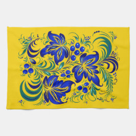 Muster im ukrainischen Volksstil キッチンタオル