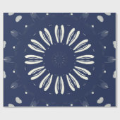 Muster in Blau und Weiß ラッピングペーパー (フラット)