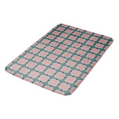 Muster mit zartrosa Blüten バスマット (アングル)