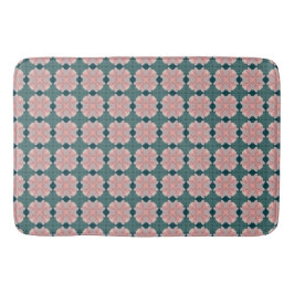Muster mit zartrosa Blüten バスマット