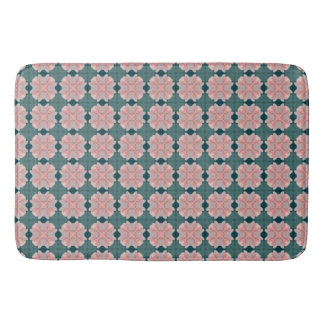 Muster mit zartrosa Blüten バスマット