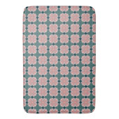 Muster mit zartrosa Blüten バスマット (正面縦)