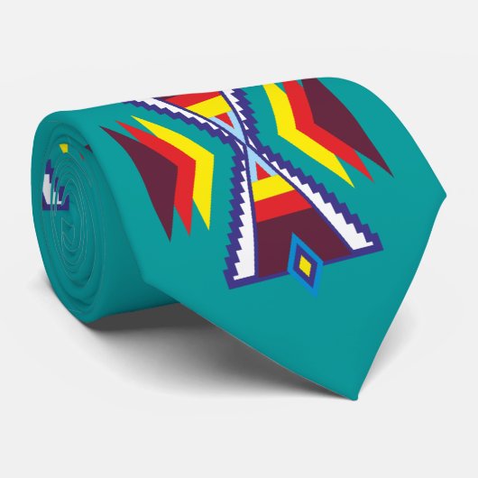 Muster pattern Indianer Native American ネクタイ (ロール)