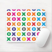 Muster XOXO pattern hugs kisses マウスパッド (マウス)