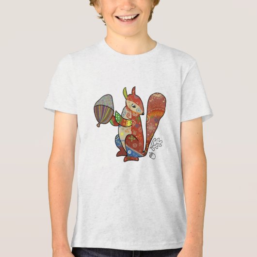 Mustereichhörnchen-T - Shirt トライブレンドＴシャツ (正面)