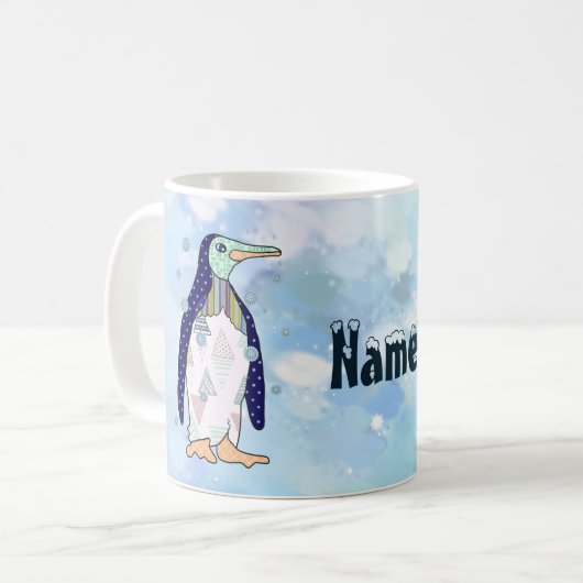 Musterpinguin Kaffeetasse コーヒーマグカップ (正面左)