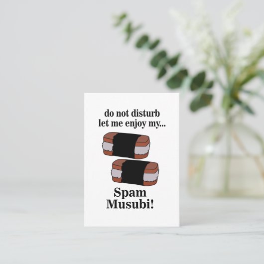 Musubiスパム楽しむmusubi 名刺 (スタンド正面)