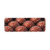 Mutant veggie pattern, unique earthy return addres ラベル (正面)