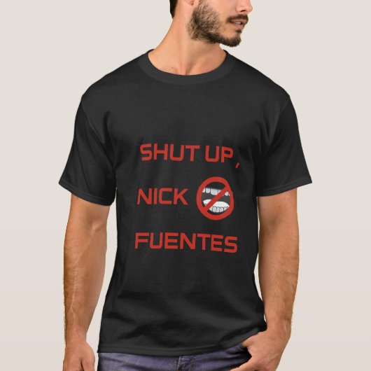 “Mute Nick Fuentes” Tシャツ (正面)