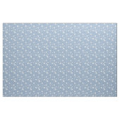 Muted Blue And White Wildflower Pattern ファブリック (ヤード)