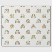 Muted boho rainbow scandi pattern  ラッピングペーパー (フラット)