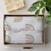 Muted boho rainbow scandi pattern  薄葉紙 (ギフト)