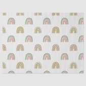Muted boho rainbow scandi pattern  薄葉紙 (正面)