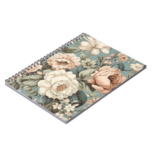 Muted Botanical Dream ノートブック (左側)