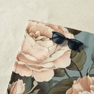 Muted Botanical Dream ビーチタオル