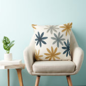 Muted creamy floral pattern クッション (椅子)