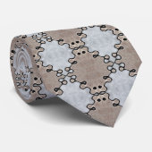 Muted Earth Toned Pattern ネクタイ (ロール)