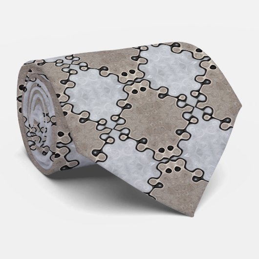 Muted Earth Toned Pattern   ネクタイ (ロール)