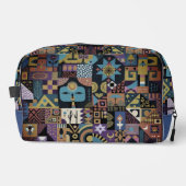 Muted Earthy Folk Art Patchwork Quilt ドップキット (正面)