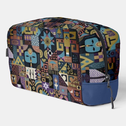 Muted Earthy Folk Art Patchwork Quilt ドップキット (右コーナー)