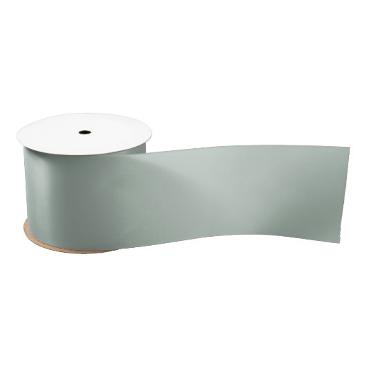 Muted Eucalyptus Green Color サテンリボン (リール)