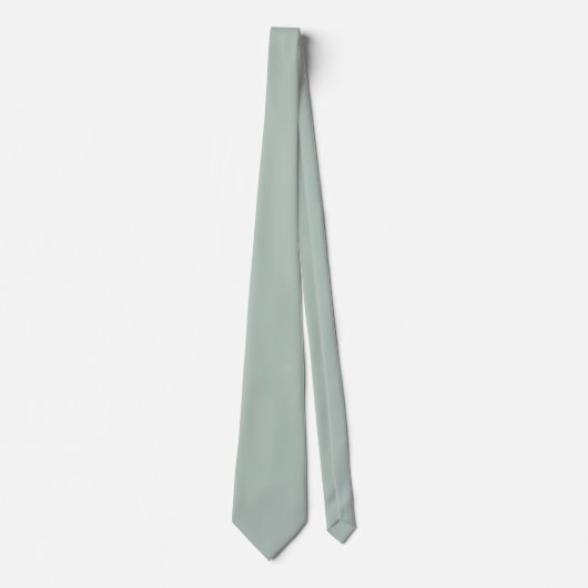 Muted Eucalyptus Green Color ネクタイ (正面)