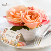 Muted Florals Thanksgiving Blank Buffet Card