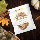 Muted Florals Thanksgiving Favor Bag フェイバーバッグ