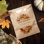 Muted Florals Thanksgiving Favor Bag フェイバーバッグ