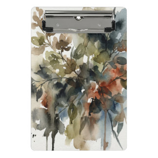 Muted Forest Watercolor ミニクリップボード