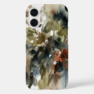 Muted Forest Watercolor iPhone 16ケース