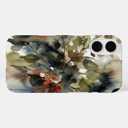 Muted Forest Watercolor Case-Mate iPhoneケース (裏面 (横))