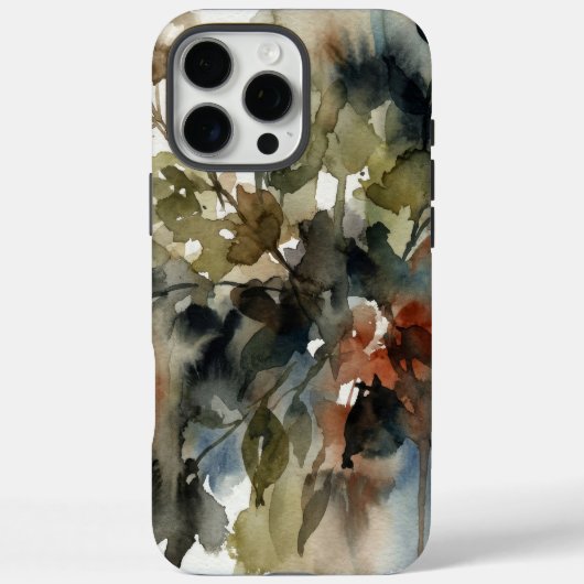 Muted Forest Watercolor Case-Mate iPhoneケース (裏面)