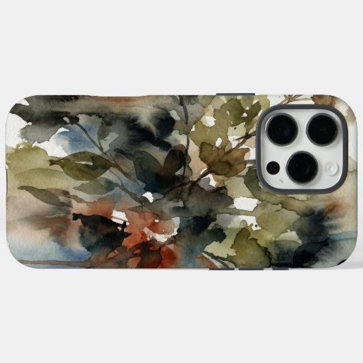Muted Forest Watercolor Case-Mate iPhoneケース (裏面 (横))