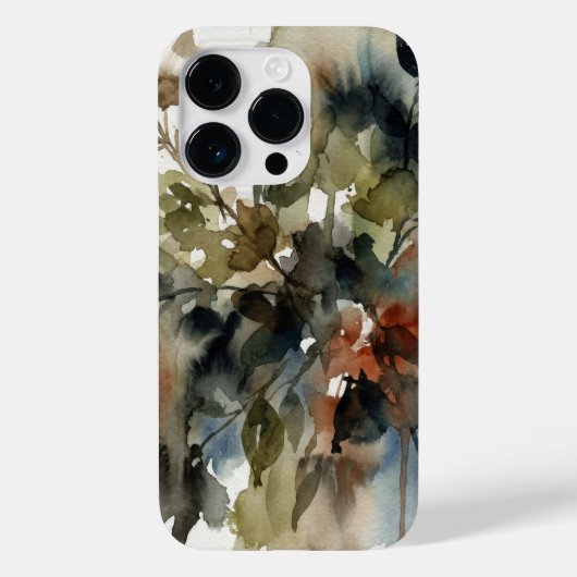 Muted Forest Watercolor Case-Mate iPhoneケース (裏面)