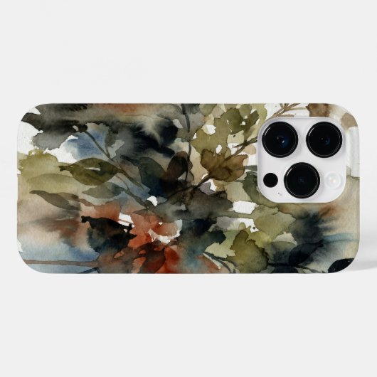 Muted Forest Watercolor Case-Mate iPhoneケース (裏面 (横))
