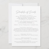 Muted Gray Simple Minimal Wedding Welcome Letter (裏面)