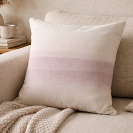 Muted Mauve Dusk Throw Pillow クッション