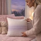Muted Mauve Dusk Throw Pillow クッション
