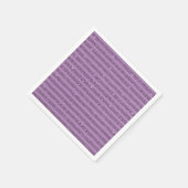 Muted Mulberry Glitter Style Horizontal Stripes スタンダードカクテルナプキン (角)