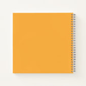 Muted Orange Background Texture for Web and Print ノートブック (裏面)